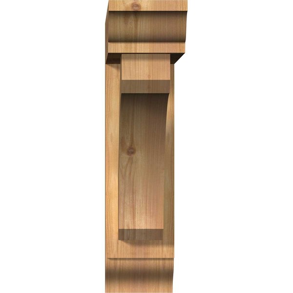 Legacy Traditional Smooth Bracket W/ Offset Brace, Western Red Cedar, 5 1/2W X 22D X 22H